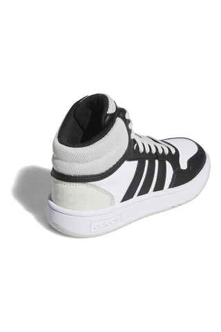 Weiße hohe Sneakers mit Schnürsenkeln Adidas HOOPS 3.0 MID K
