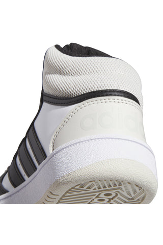 Weiße hohe Sneakers mit Schnürsenkeln Adidas HOOPS 3.0 MID K
