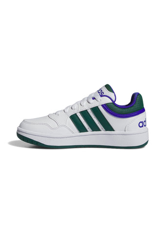 Sneakers Bianche e Verdi Adidas Hoops 3 K