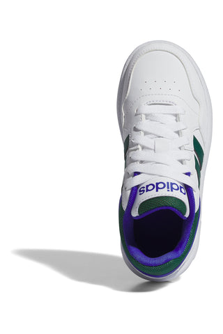 Sneakers Bianche e Verdi Adidas Hoops 3 K