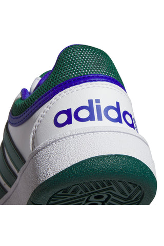 Sneakers Bianche e Verdi Adidas Hoops 3 K