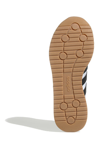 Sneakers bianche e nere con tomaia in pelle ADIDAS RUN 70s 2.0