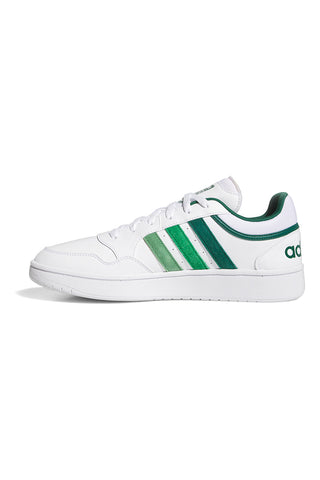 Sneakers Bianche con bande Verdi Adidas Hoops 3.0