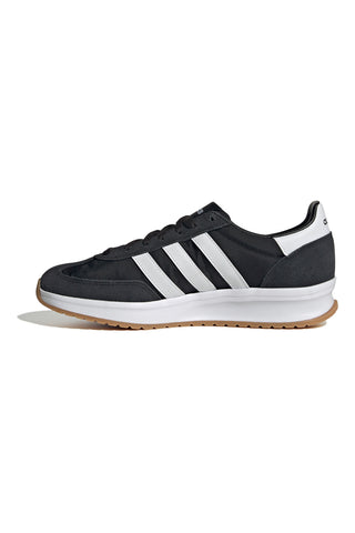 Schwarze Adidas Run 70s 2.0-Sneaker mit weißer Sohle und Seitenbändern