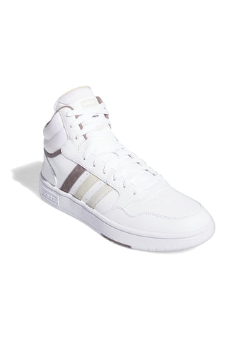 Sneakers mid-cut weiße mit Schnürsenkeln Adidas HOOPS 3.0 MID