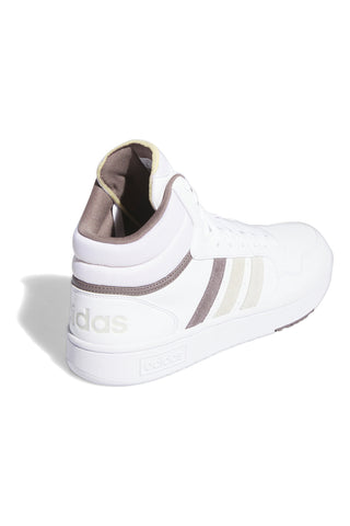 Sneakers mid-cut weiße mit Schnürsenkeln Adidas HOOPS 3.0 MID
