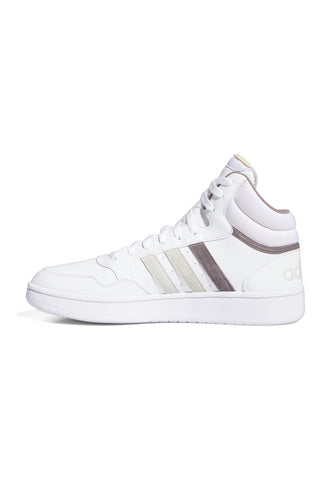 Sneakers mid-cut weiße mit Schnürsenkeln Adidas HOOPS 3.0 MID