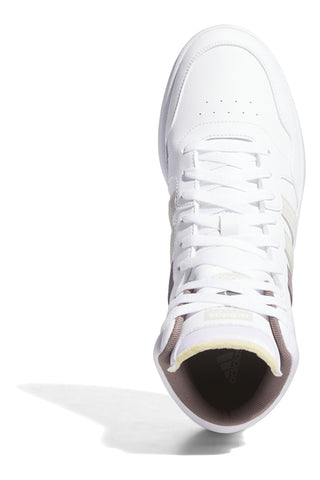 Sneakers mid-cut weiße mit Schnürsenkeln Adidas HOOPS 3.0 MID