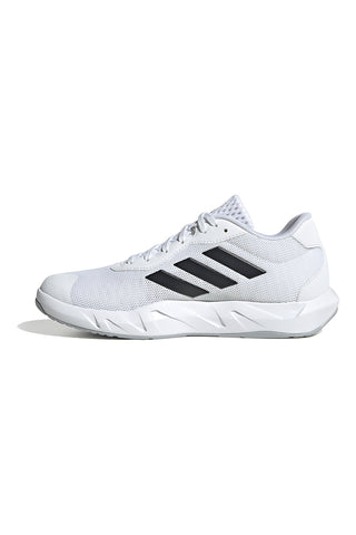Weiße und schwarze Fitnessschuhe Adidas Amplimove Trainer M