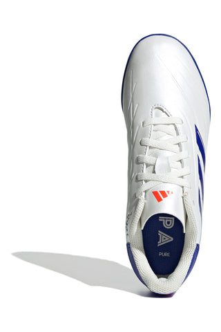 Weiß und Blau Fußballschuhe Adidas Copa Pure 2 Club Tf J