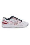 Mizuno Cyclone Speed ​​​​4 Weiße und rote Volleyballschuhe