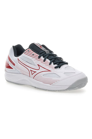 Mizuno Cyclone Speed ​​​​4 Weiße und rote Volleyballschuhe