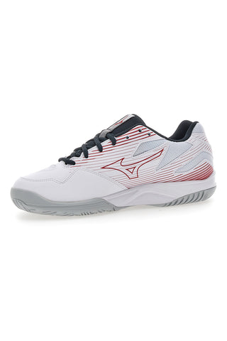 Mizuno Cyclone Speed ​​​​4 Weiße und rote Volleyballschuhe