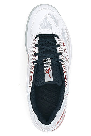 Mizuno Cyclone Speed ​​​​4 Weiße und rote Volleyballschuhe