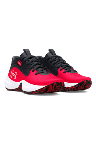 Under Armour Lockdown 7 Basketballschuhe in Schwarz und Rot