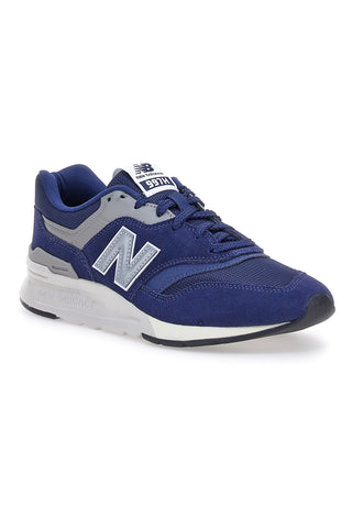 Blaue und graue New Balance 997-Sneaker