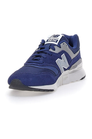 Blaue und graue New Balance 997-Sneaker