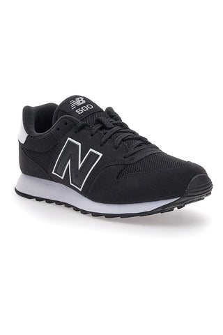 New Balance 500 Schwarze Turnschuhe mit Schnürsenkeln