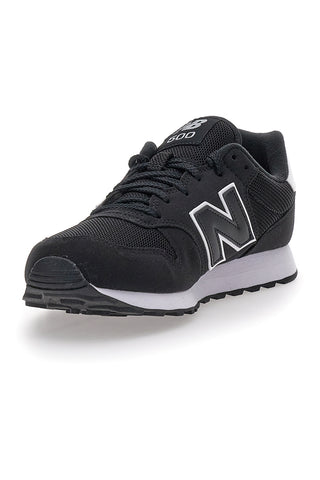 New Balance 500 Schwarze Turnschuhe mit Schnürsenkeln