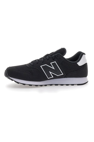 New Balance 500 Schwarze Turnschuhe mit Schnürsenkeln