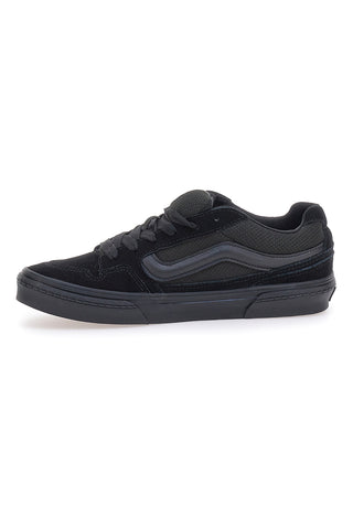 Schwarze Sneakers mit Vans Caldrone-Lederobermaterial