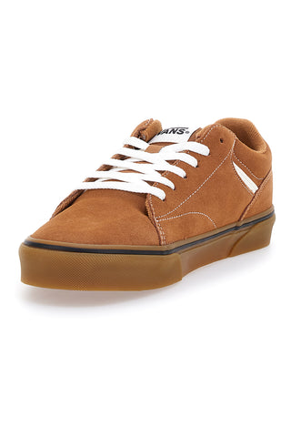 Braune Sneakers mit Schnürsenkeln von Vans Seldan