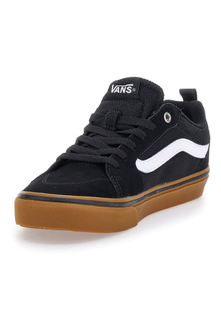 Schwarze Skate-Sneaker mit brauner Sohle von Vans Filmore