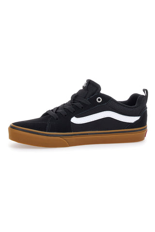 Schwarze Skate-Sneaker mit brauner Sohle von Vans Filmore