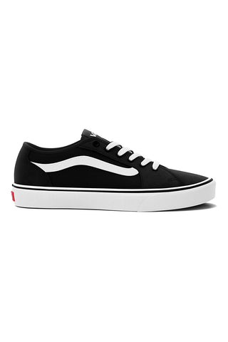 Schwarz-weiße Vans Filmore Decon Sneakers