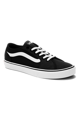 Schwarz-weiße Vans Filmore Decon Sneakers