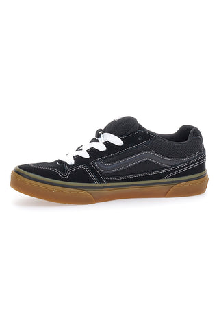 Sneakers Nere Con Tomaia In Vera Pelle Vans Caldrone
