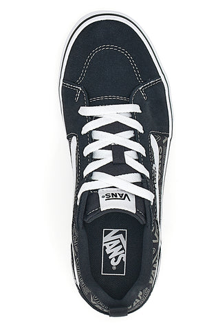 Schwarze Skate-Sneaker mit Vans Filmore-Muster
