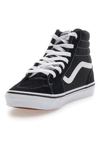 Schwarze Mid-Cut-Sneaker mit weißen Details VANS FILMONE HI