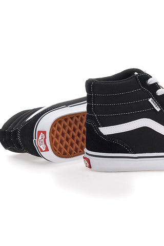 Sneakers Mid-Cut nere con dettagli bianchi VANS FILMONE HI