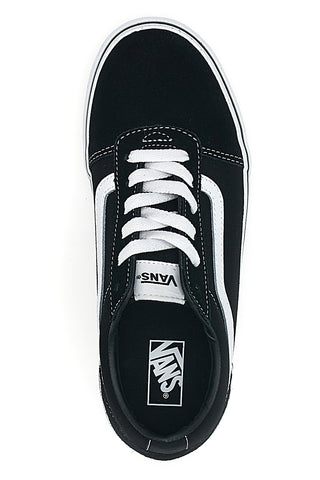 Sneakers Bianche/Nere in Pelle Vans Ward