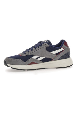 Blaue und graue Turnschuhe mit Luxcomfort Reebok GL1100