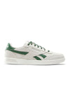 Weiße und grüne Reebok Court Advance-Sneaker