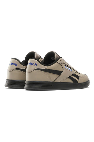 Beigefarbene Sneaker mit Reebok Court Advance-Obermaterial aus Leder