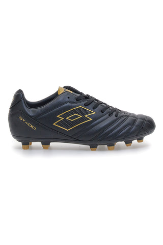 Schwarze Outdoor-Fußballschuhe mit farbigen Details LOTTO STADIO 705 FG