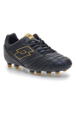 Schwarze Outdoor-Fußballschuhe mit farbigen Details LOTTO STADIO 705 FG