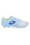 Blaue und silberne Lotto Solosta 700 IX Fg Jr. Fußballschuhe