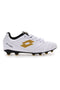 Weiß-goldene Lotto Stadio 705 Fg Jr. Fußballschuhe