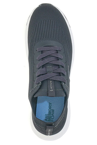 Grau-weiße Laufschuhe mit Mesh-Obermaterial LOTTO SPEEDRIDE 1000
