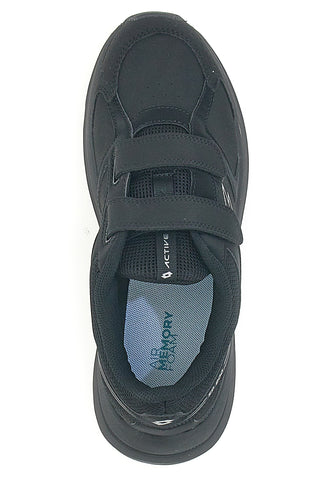 Schwarze Laufschuhe mit Klettverschluss LOTTO SPEEDRIDE 801 II S