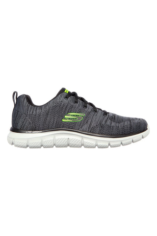 Sneakers Grigie e Lime Con Memory Foam Skechers Track Bucolo