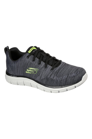 Sneakers Grigie e Lime Con Memory Foam Skechers Track Bucolo