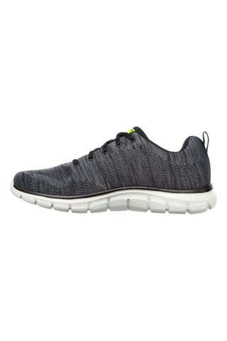 Sneakers Grigie e Lime Con Memory Foam Skechers Track Bucolo