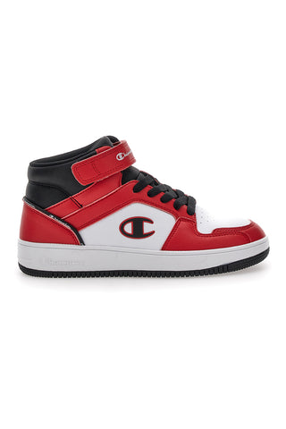 Sneakers Rosse e Bianche Champion Rebound 2 Mid B Gs