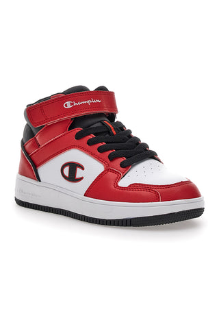 Sneakers Rosse e Bianche Champion Rebound 2 Mid B Gs
