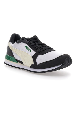 Sneakers nere e bianche con dettagli colorati Puma St Runner V3 Mesh